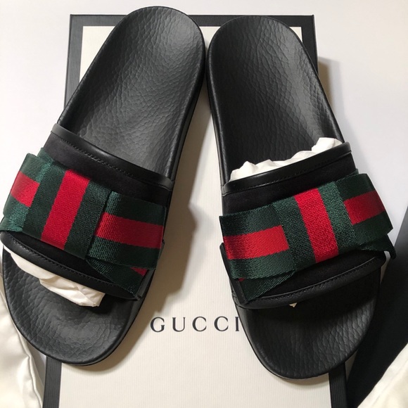 Gucci Shoes - Authentic Gucci Satin Slide NWT ❤️